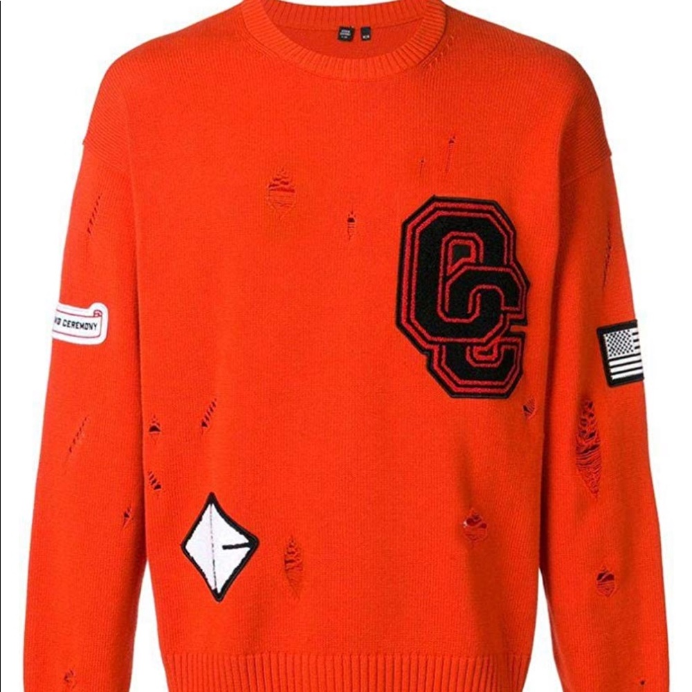 Opening ceremony oversized crew neck sweater